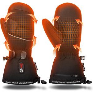 Gloves for Men Women, 7.4V 3200mah Rechargeable Electric Battery Heated Gloves